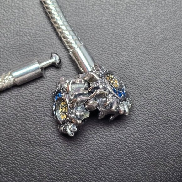 Sun &‎ Moon Charm Bracelet with Silver Snake Chain (NWOT) - Picture 5 of 5